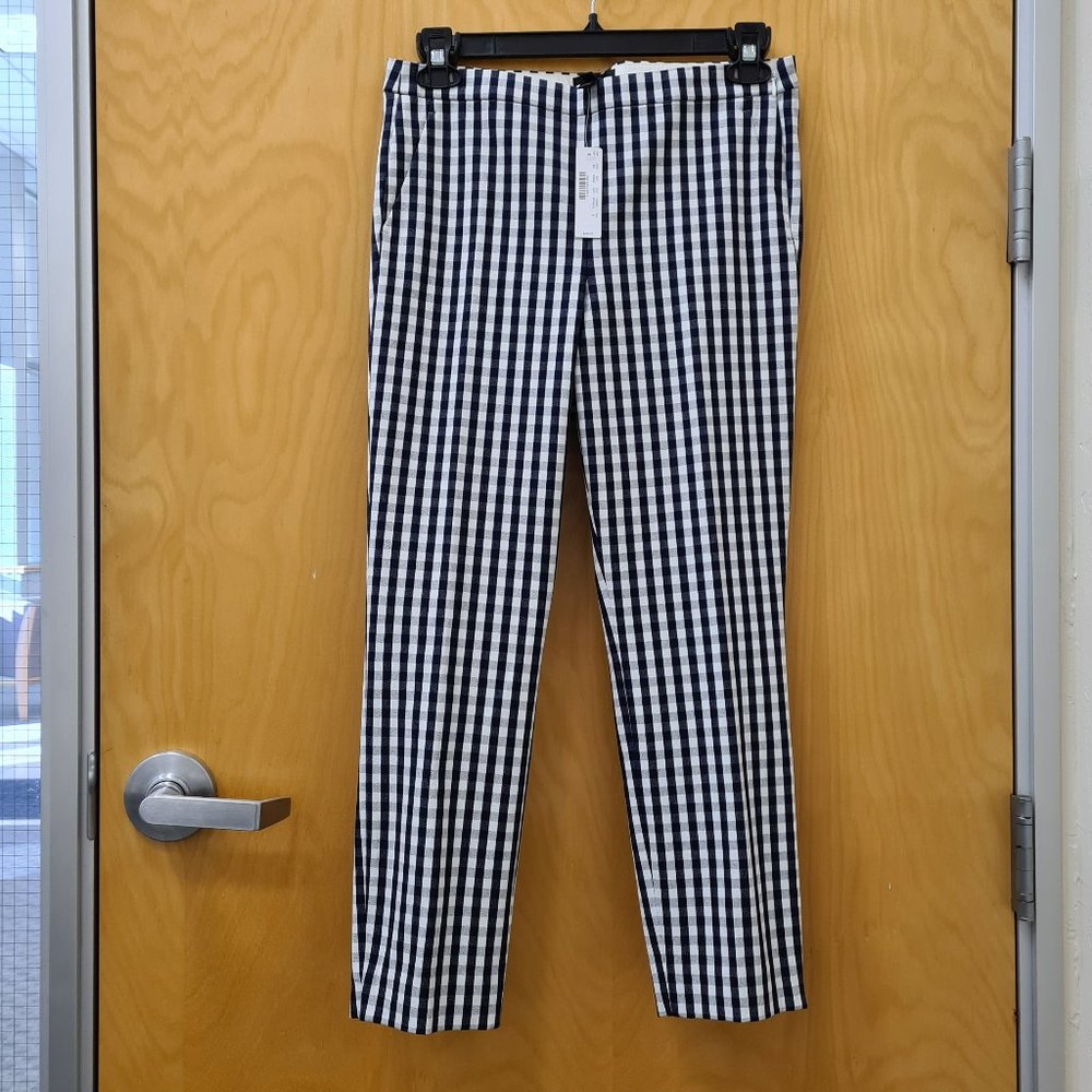 J.Crew NWT Martie Gingham Ankle Pants size 8 - Picture 4 of 9